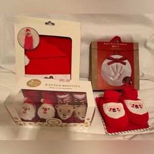 "Various baby Christmas accessories"